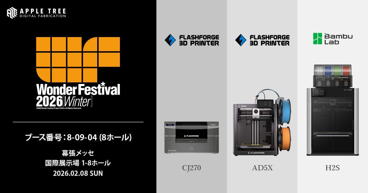 APPLE TREE、ワンダーフェスティバル2026［冬］に出展 - 画像1