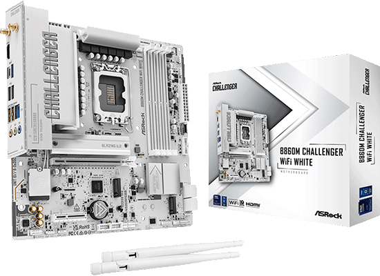 ASRock、ホワイトカラーのMicroATXマザーボード「B860M Challenger WiFi White」を発売 - 画像2