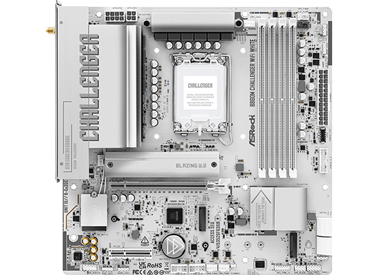 ASRock、ホワイトカラーのMicroATXマザーボード「B860M Challenger WiFi White」を発売 - 画像3