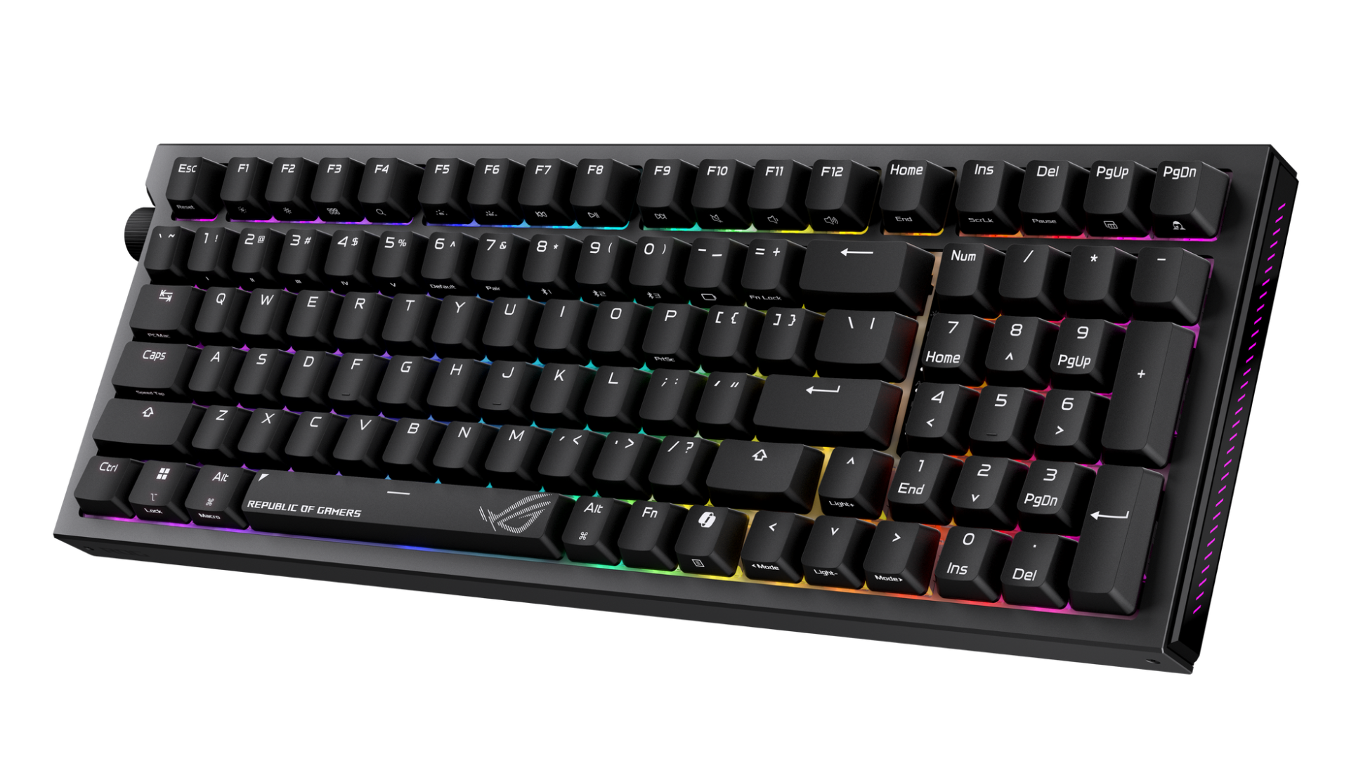 ASUS、OLED搭載のゲーミングキーボード「ROG Azoth 96 HE Lite」など2機種を発表 - 画像1
