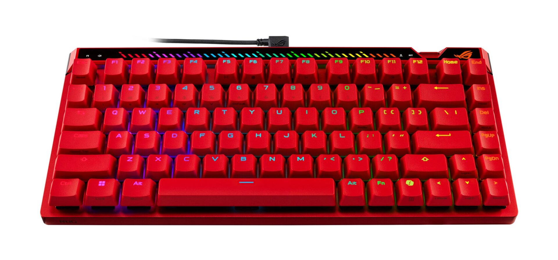 ASUS、磁気スイッチ搭載キーボード「ROG Falchion Ace 75 HE」に新色Lava Redが登場 - 画像5