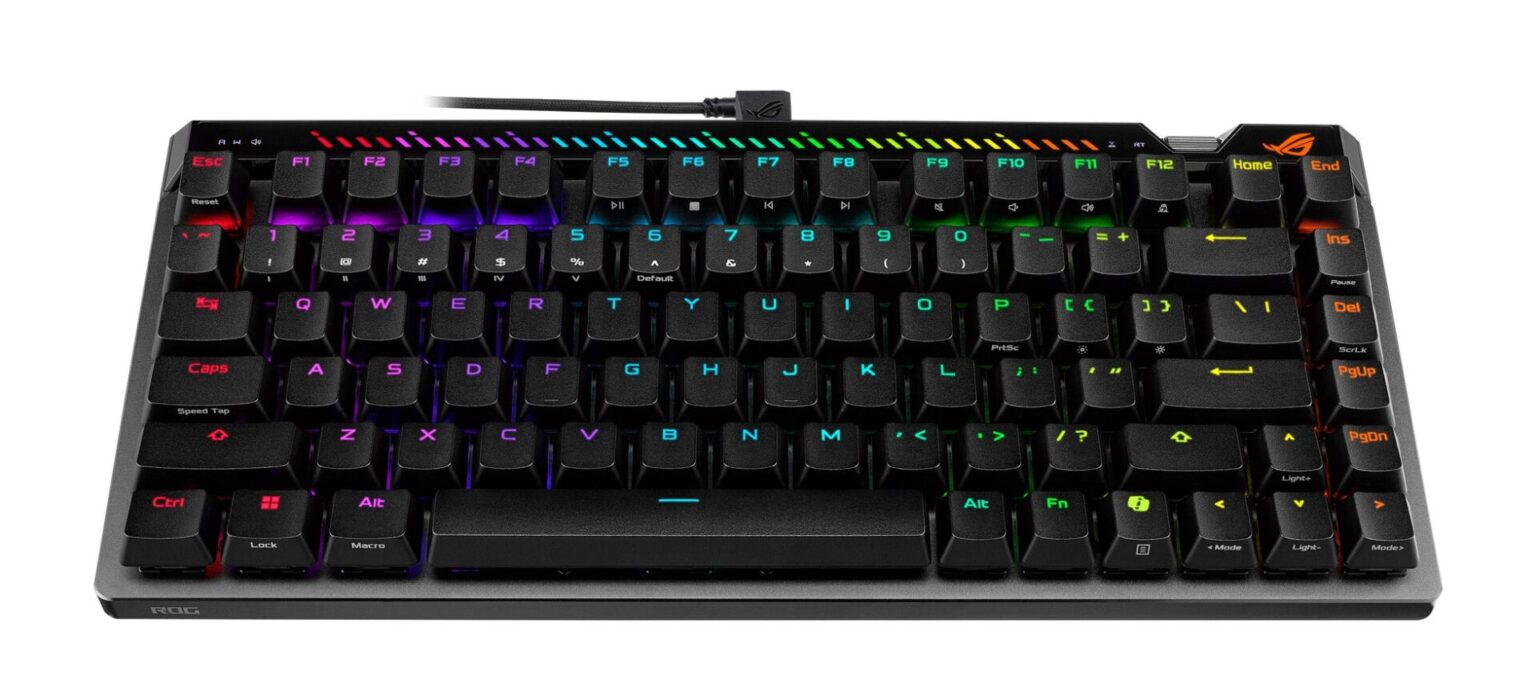 ASUS、ROG HFX V2Xスイッチ搭載のゲーミングキーボードを発表
