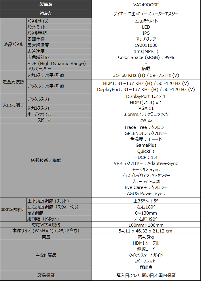 ASUS、96W給電対応の34型曲面モニターなどビジネス向け2機種を発表 - 画像12