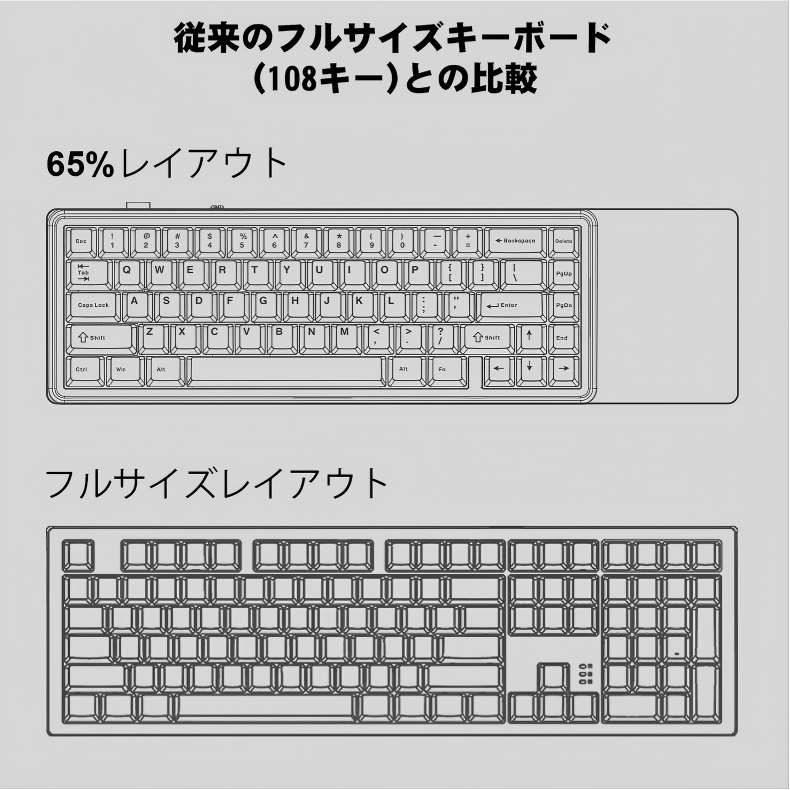 AULA、コンパクトな65%レイアウトのメカニカルキーボード「F65」JIS配列モデルを発売 - 画像4