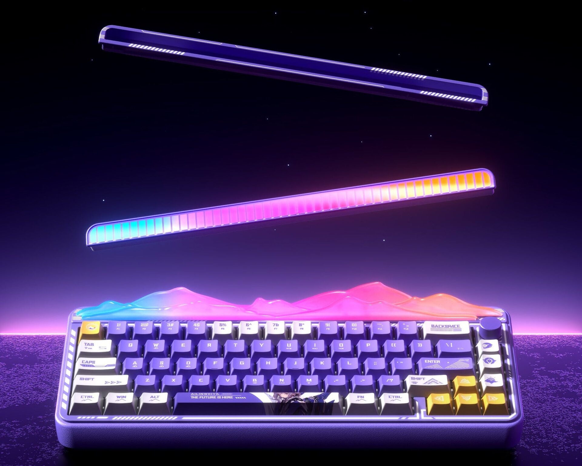 AULA、モジュール式デザイン採用の65%メカニカルキーボード「HI65」を発売 - 画像1