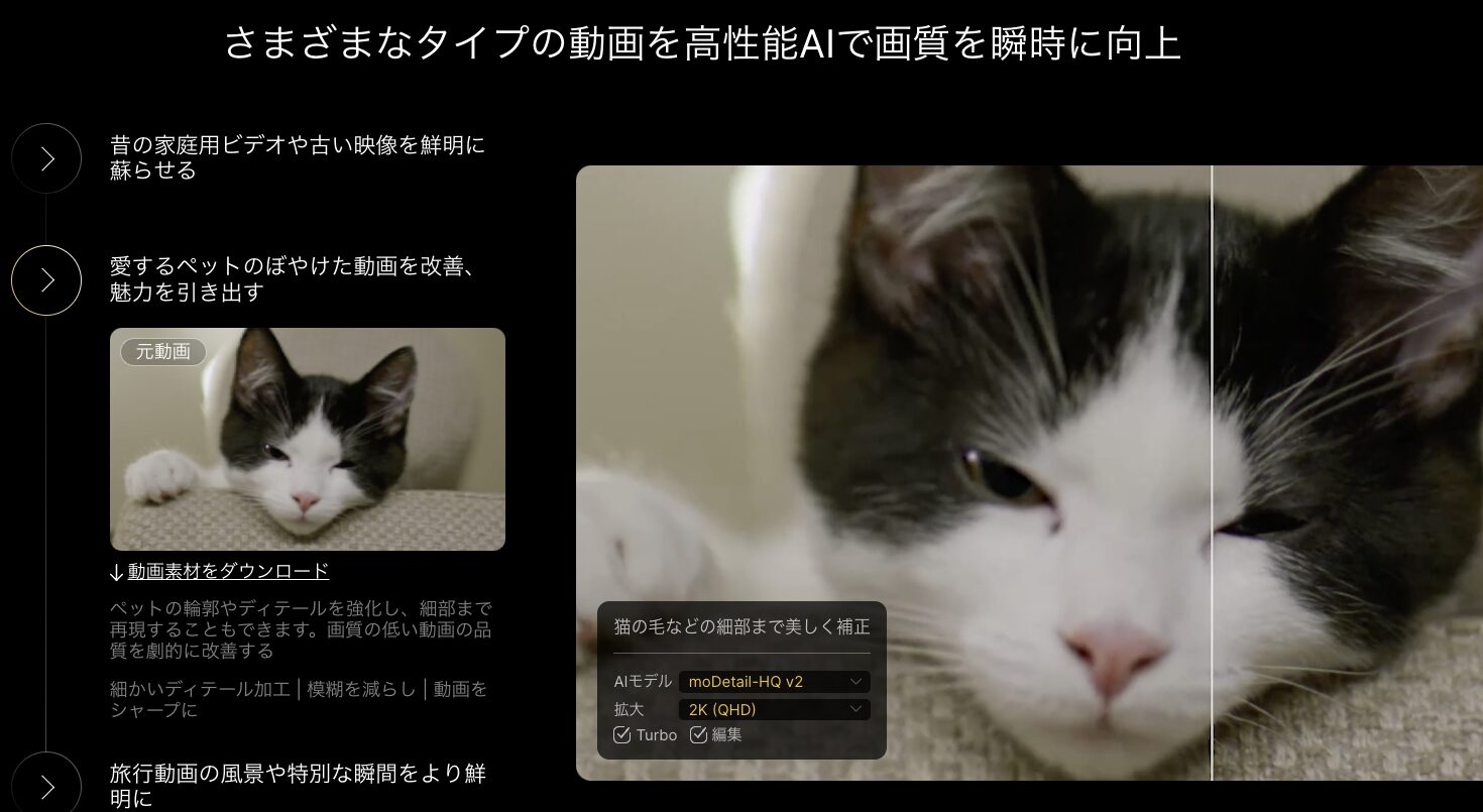 Aiarty Video Enhancer 画質向上スクリーンショット