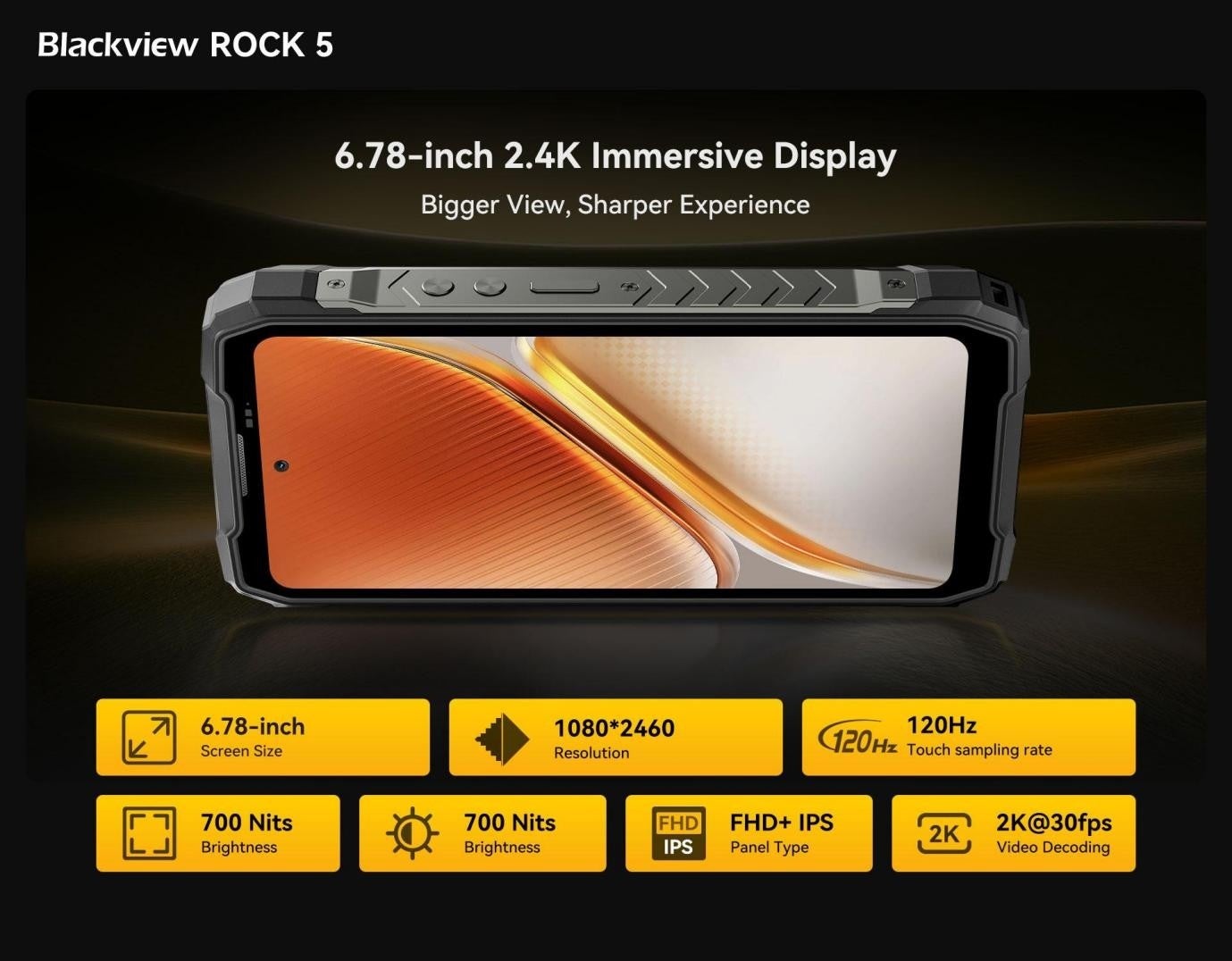 Blackview、20,000mAhバッテリー搭載のタフネススマホ「ROCK 5」を発売 - 画像5