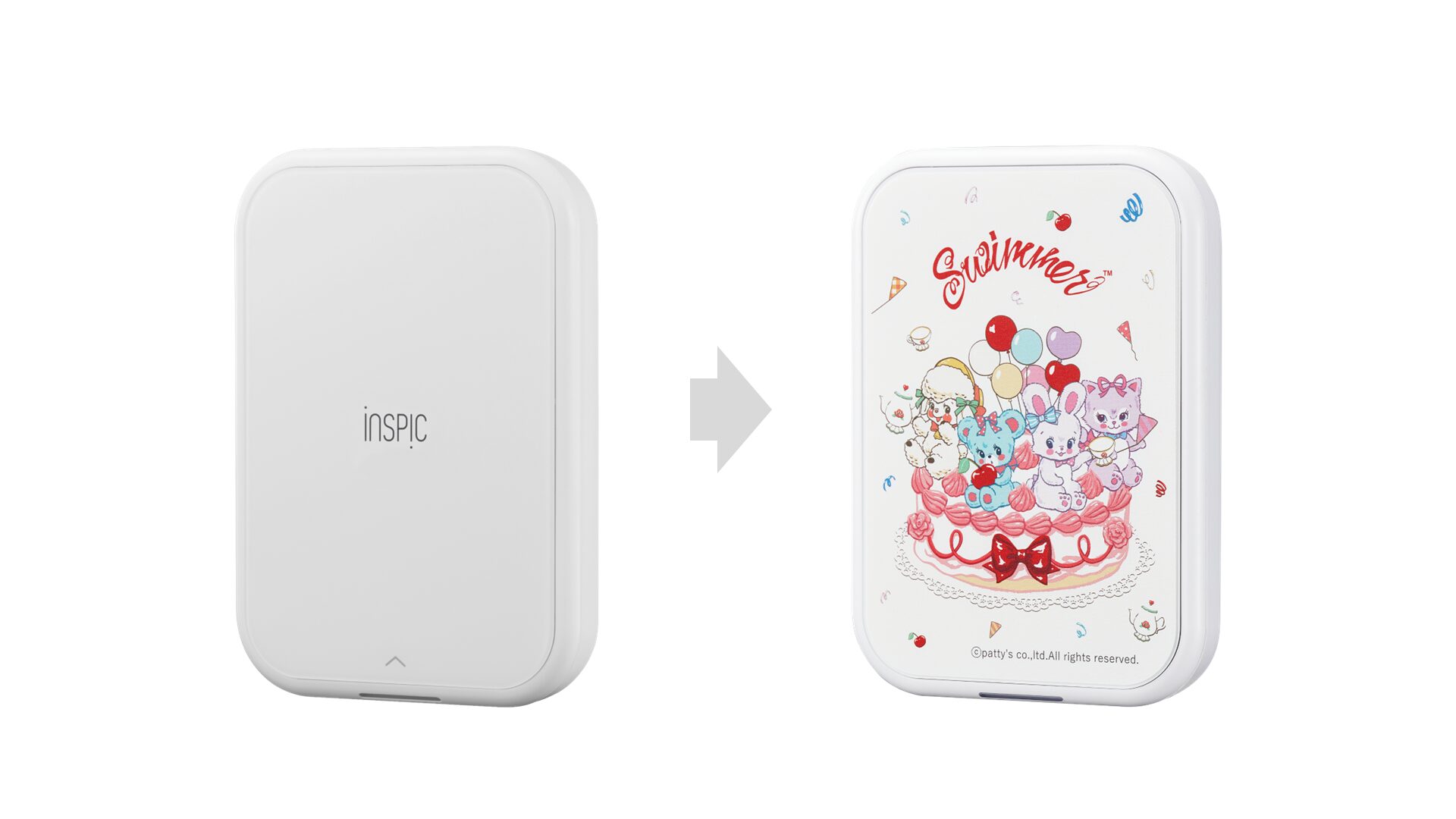 キヤノン、ミニフォトプリンター「iNSPiC」用SWIMMERデザイン着せ替えセットを発売 - 画像5