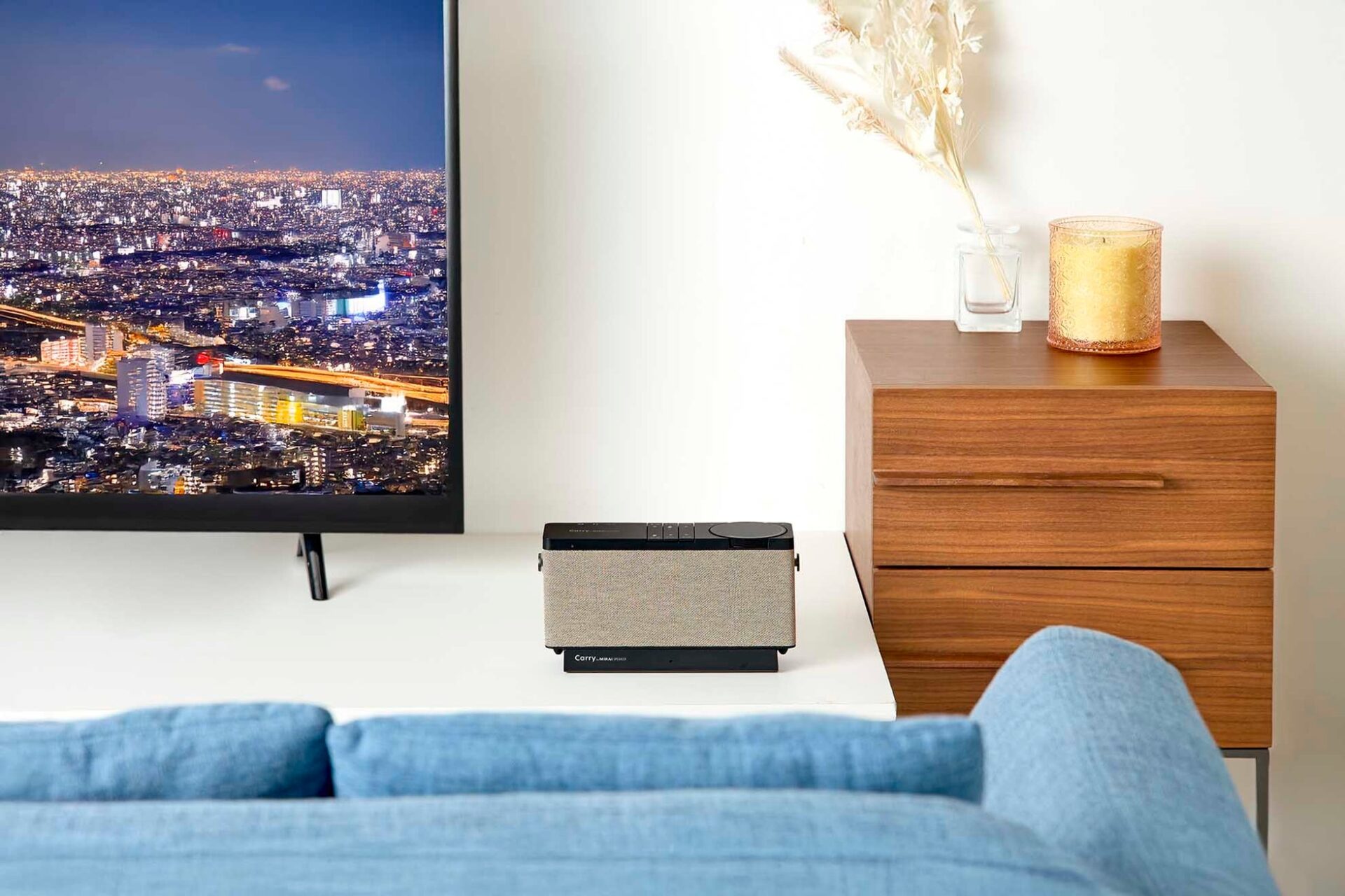 ミライスピーカー、テレビ視聴と音楽を高音質で楽しめる手元スピーカー「Carry by MIRAI SPEAKER」を発売 - 画像2