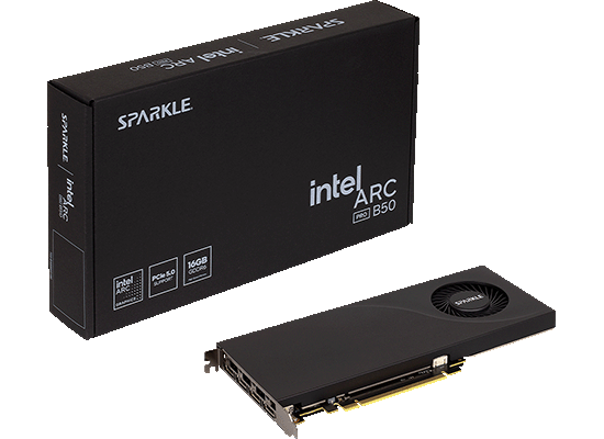 CFD販売、SPARKLE製のIntel Arc Pro B50搭載グラフィックボードを発売 - 画像2