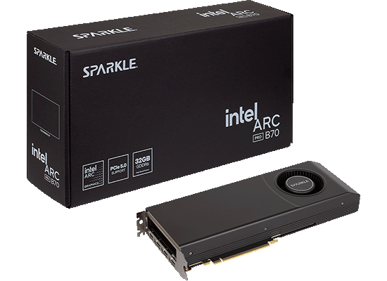 CFD販売、SPARKLE製のIntel Arc Pro B70搭載グラフィックボードを発売 - 画像1