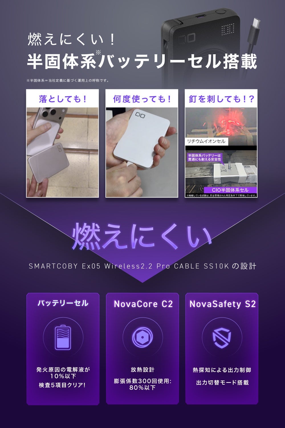 CIO、Qi2.2対応で最大25W充電が可能なモバイルバッテリーを発売|利便性を高めるスタンド機能と設計