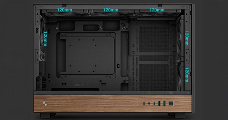 DeepCool社製、木目調デザインのミニタワー型PCケース「CH260 WOOD」を発表 - 画像5