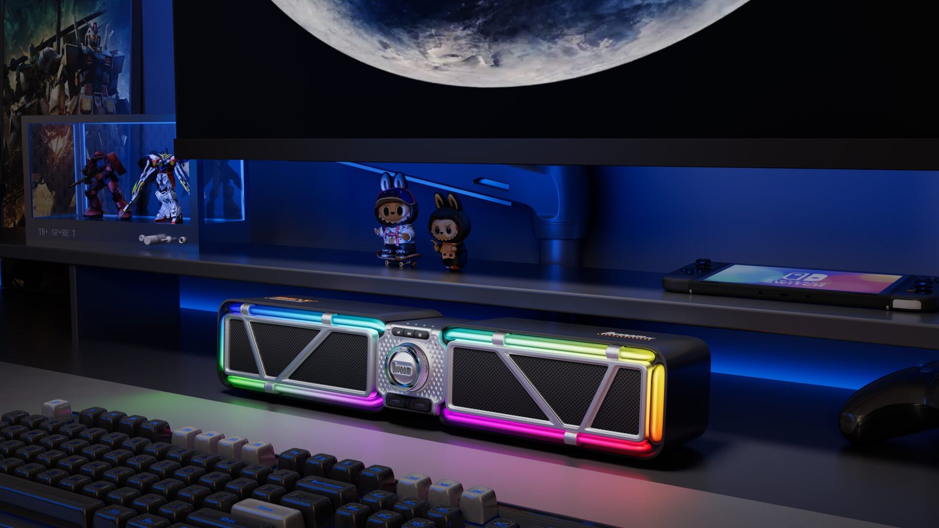 Divoom、ゲーミング対応デスクトップスピーカー「D-base」を発売 - 画像1
