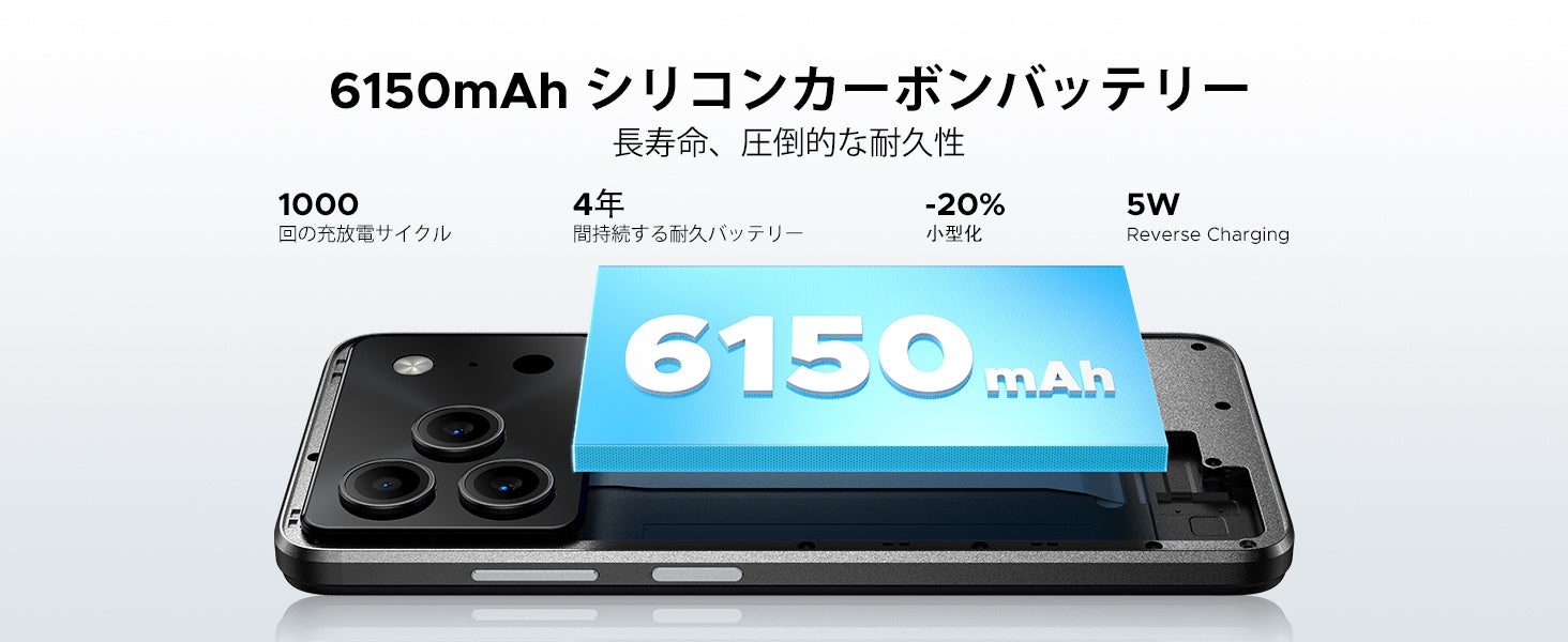 DOOGEE、大容量6150mAhバッテリー搭載スマホ「Note56」を発売 - 画像4