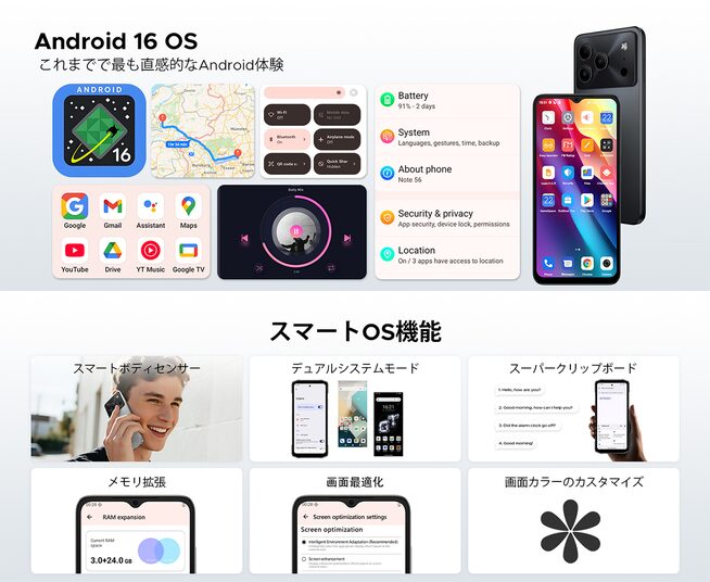 DOOGEE Note56が半額特価!年末年始セール開催 - 画像6