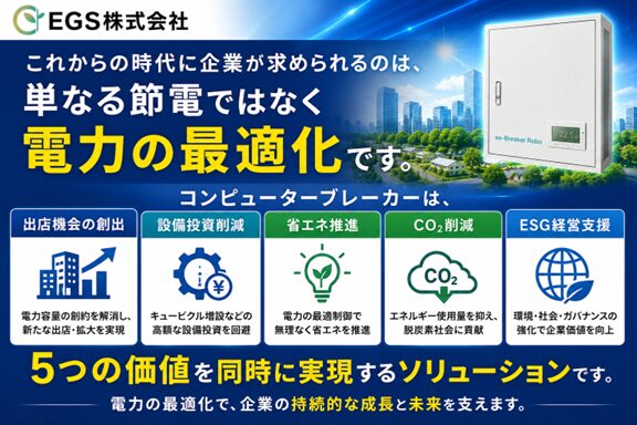 EGS、電力最適化で出店機会を創出するコンピューターブレーカーを発表 - 画像3