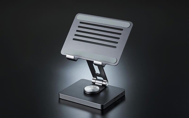 エレコム、ドッキングステーション機能を搭載したタブレットスタンドを発売 - 画像2