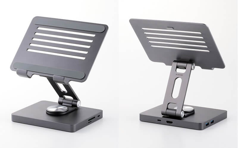 エレコム、ドッキングステーション機能を搭載したタブレットスタンドを発売 - 画像5