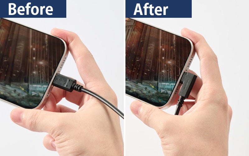 エレコム、やわらかケーブルとL字コネクター採用のUSB2.0ケーブルを発売 - 画像2