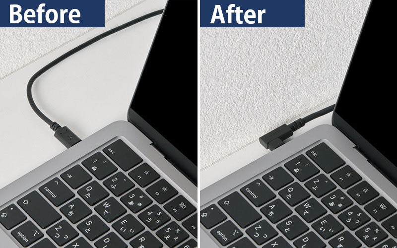 エレコム、やわらかケーブルとL字コネクター採用のUSB2.0ケーブルを発売 - 画像3