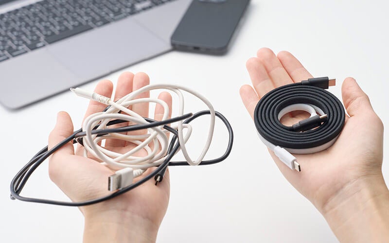 磁力で配線スッキリ！エレコムから新USB-Cケーブル - 画像2