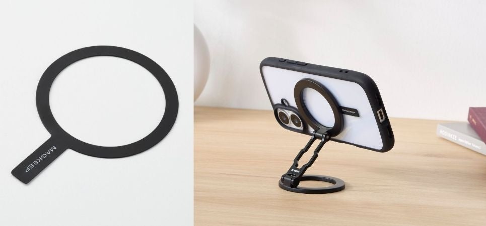 エレコム、スマホケースをMagSafe対応にするリングステッカーを新発売 - 画像1