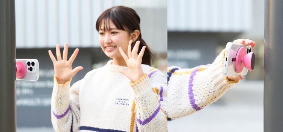 エレコム、壁やスマホにピタッと固定できるスマホスタンド「モバピタselfie」を新発売 - 画像1