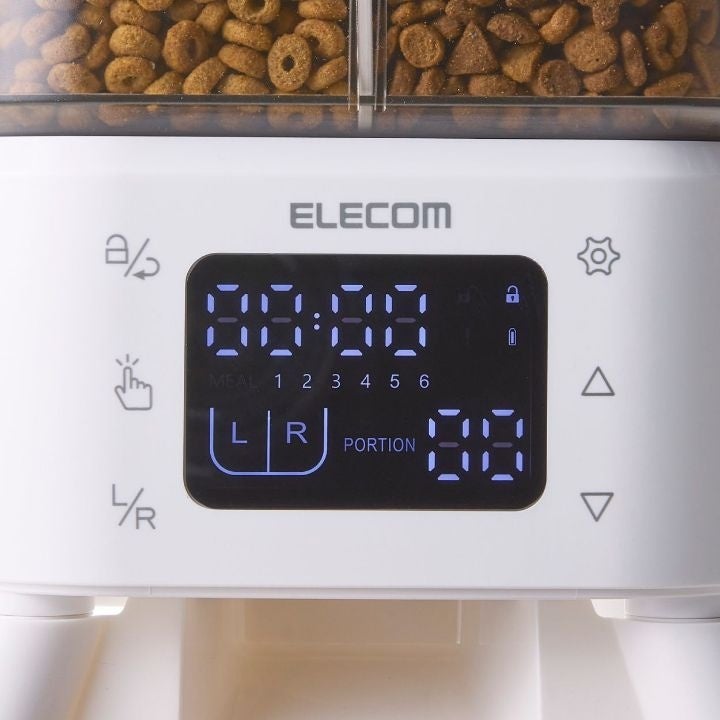 エレコム、2種類のフードを管理できるタイマー式自動給餌器を新発売 - 画像3