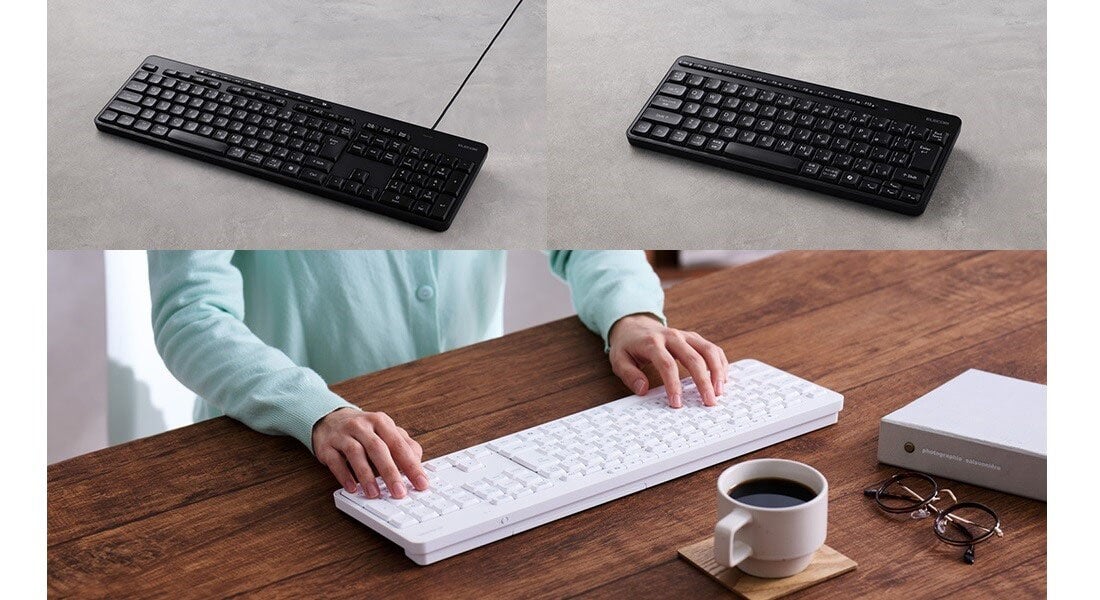 エレコム、静音設計の無線・有線キーボード6モデルを新発売 - 画像1