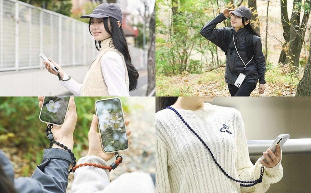 エレコム、快適フィットのスマホハンド＆ショルダーストラップ - 画像1