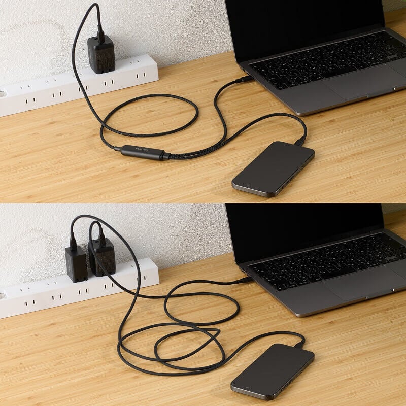 エレコム、1本で2台充電可能なUSB Type-C 2Wayケーブルを新発売 - 画像3