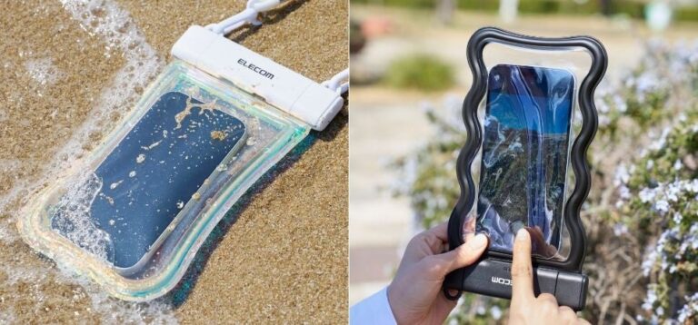 エレコム、IP68準拠のスマートフォン用防水ケースを発売