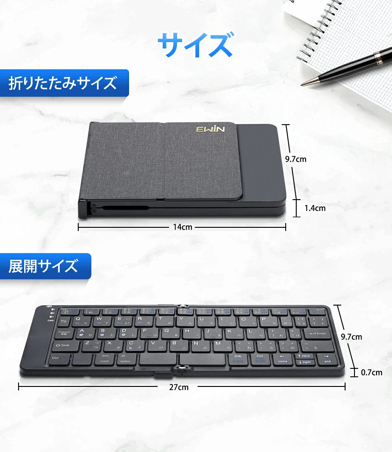 EWIN、タッチパッドとテンキーを搭載した折りたたみ式キーボードを発表 - 画像6