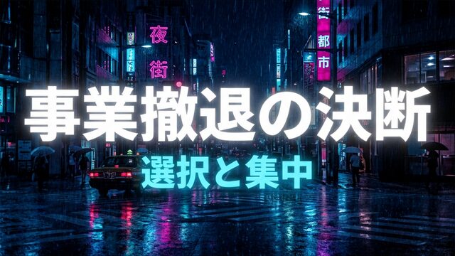 コンシューマー事業撤退