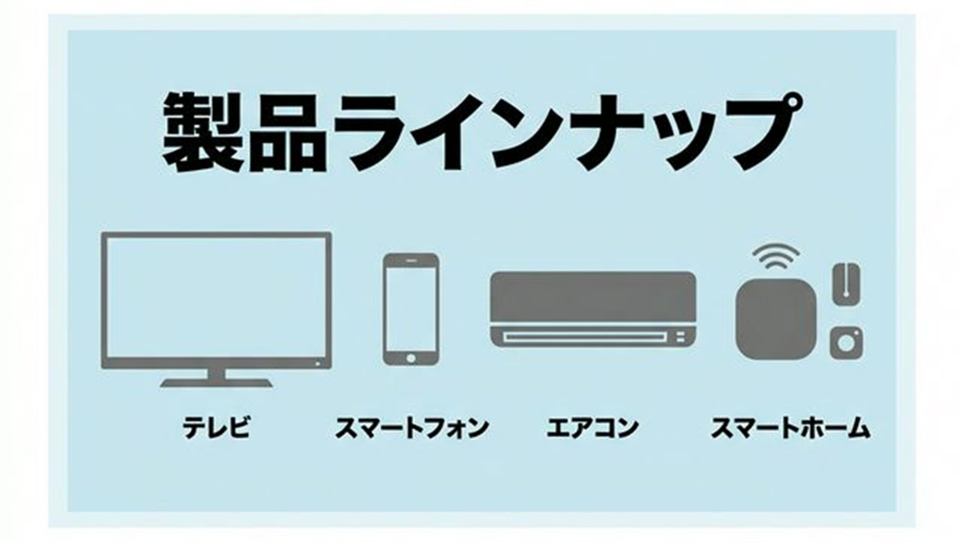 主力製品ラインナップ