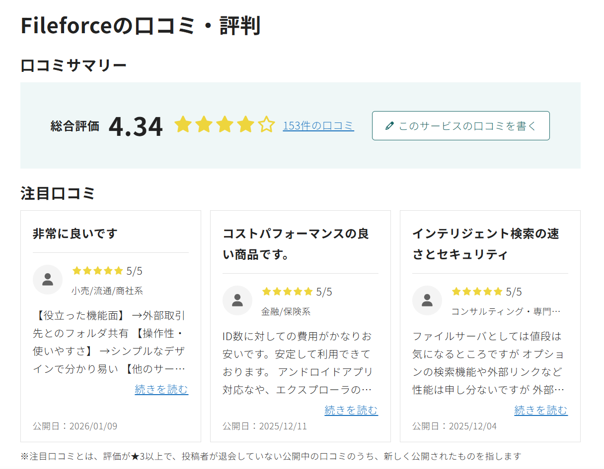 Fileforce、大企業向けオンラインストレージで1位を獲得 - 画像2