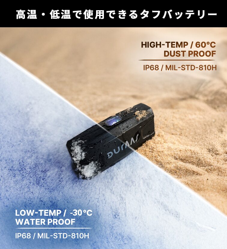 フルークフォレスト、米軍規格準拠のタフネスモバイルバッテリー「DURAAS3」を発表 - 画像4