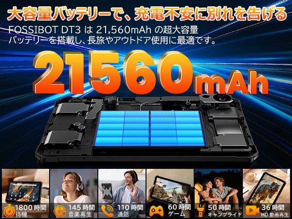 防水・防塵・耐衝撃!Android 15搭載タフネスタブレット - 画像6