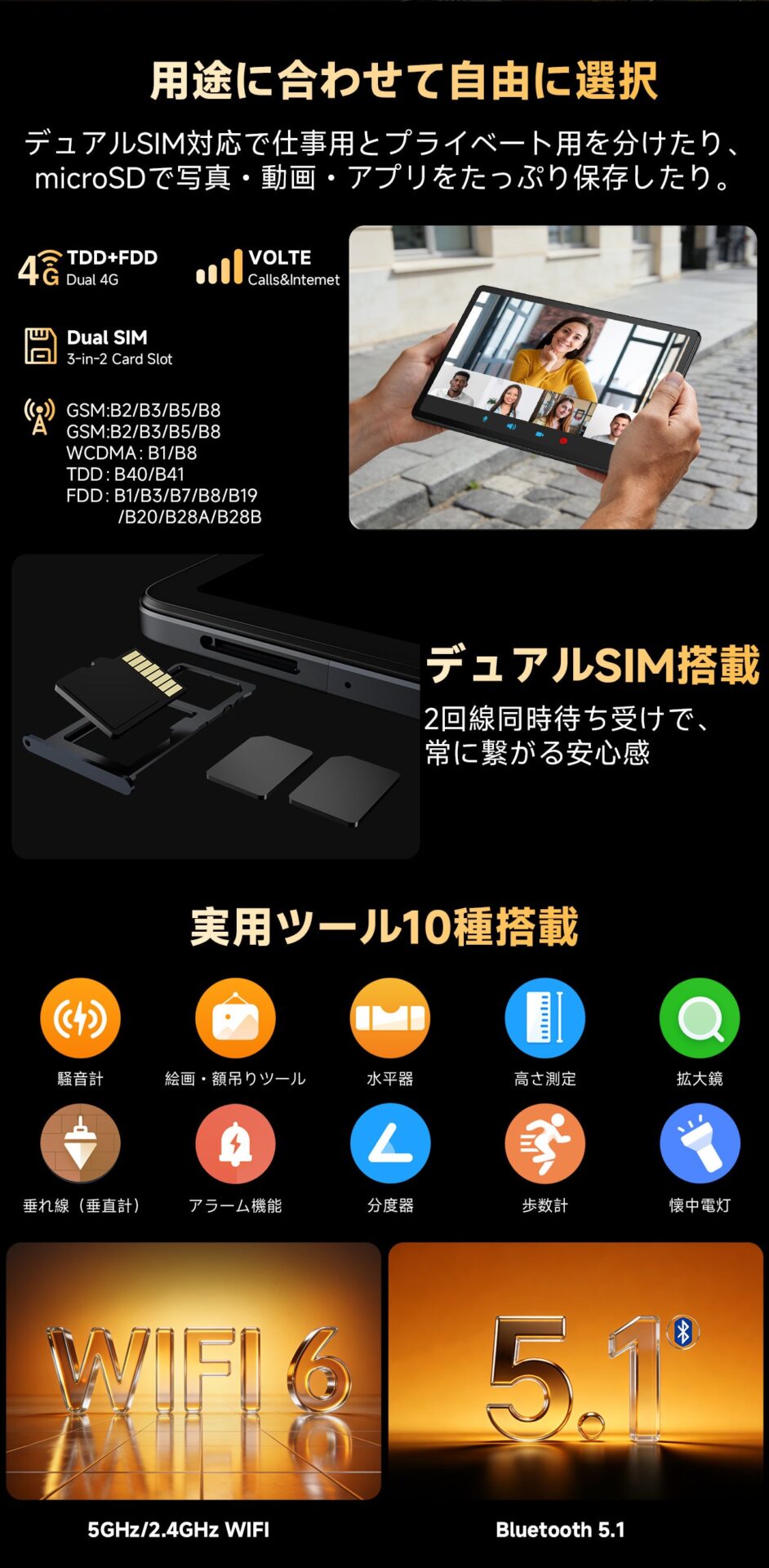 FOSSiBOT、最大36GBメモリ搭載の11.5型タブレット「Tab13」を発売 - 画像11