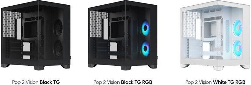 Fractal Design、同社初のピラーレスPCケース「Pop 2 Vision」シリーズを発売 - 画像2