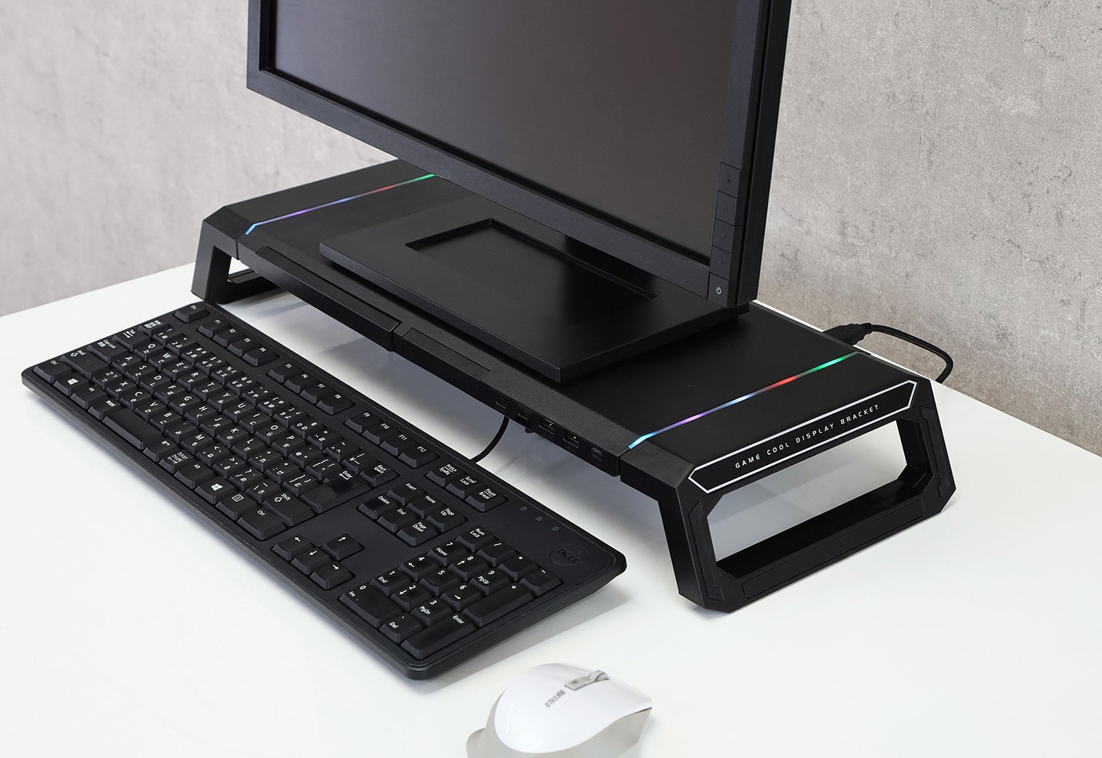 不二貿易、収納とライティング機能を備えたゲーミングモニタースタンド「ステルス」を発売 - 画像2