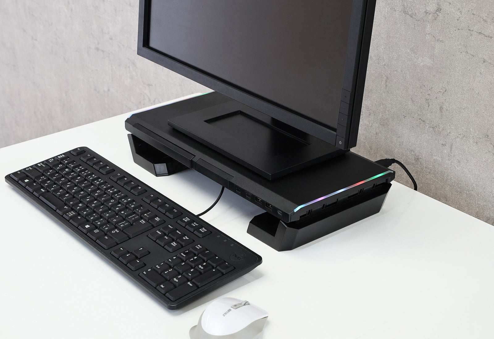 不二貿易、収納とライティング機能を備えたゲーミングモニタースタンド「ステルス」を発売 - 画像3