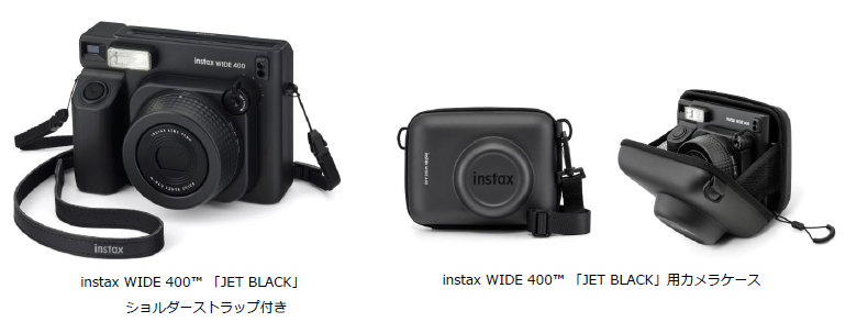 富士フイルム、チェキ「instax WIDE 400」に新色ジェットブラックを追加 - 画像1