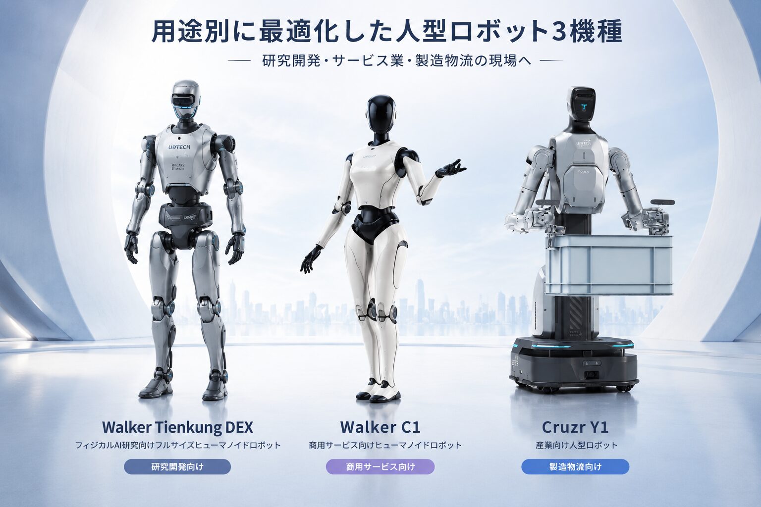 GA Robotics、用途別に最適化した人型ロボット3機種を発売 - 画像1