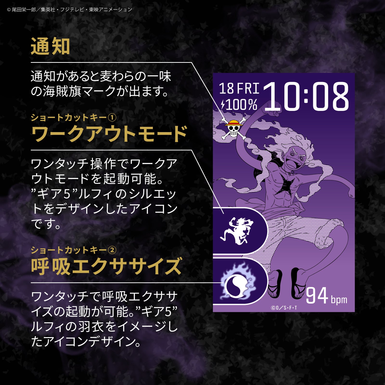 GARRACK、TVアニメ『ONE PIECE』四皇モデルのスマートウォッチを発表 - 画像13