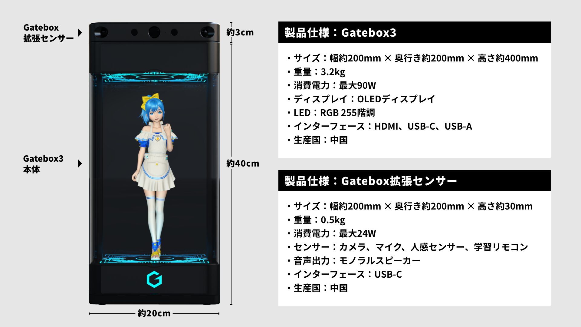 Gatebox、次世代キャラクター召喚ディスプレイ「Gatebox3」を発表 - 画像13