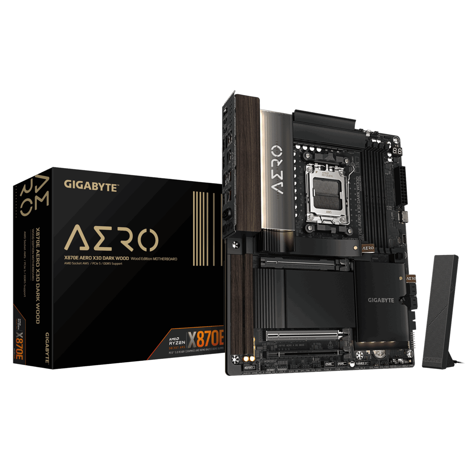 GIGABYTE、木目調デザインのX870Eマザーボードを発売