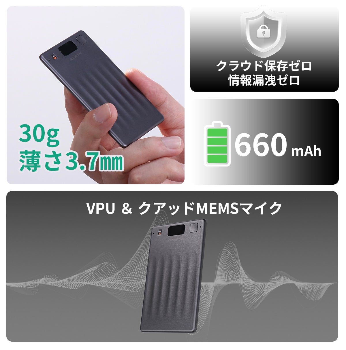 クラウド保存・情報漏洩ゼロ AIボイスレコーダーが登場 - 画像3