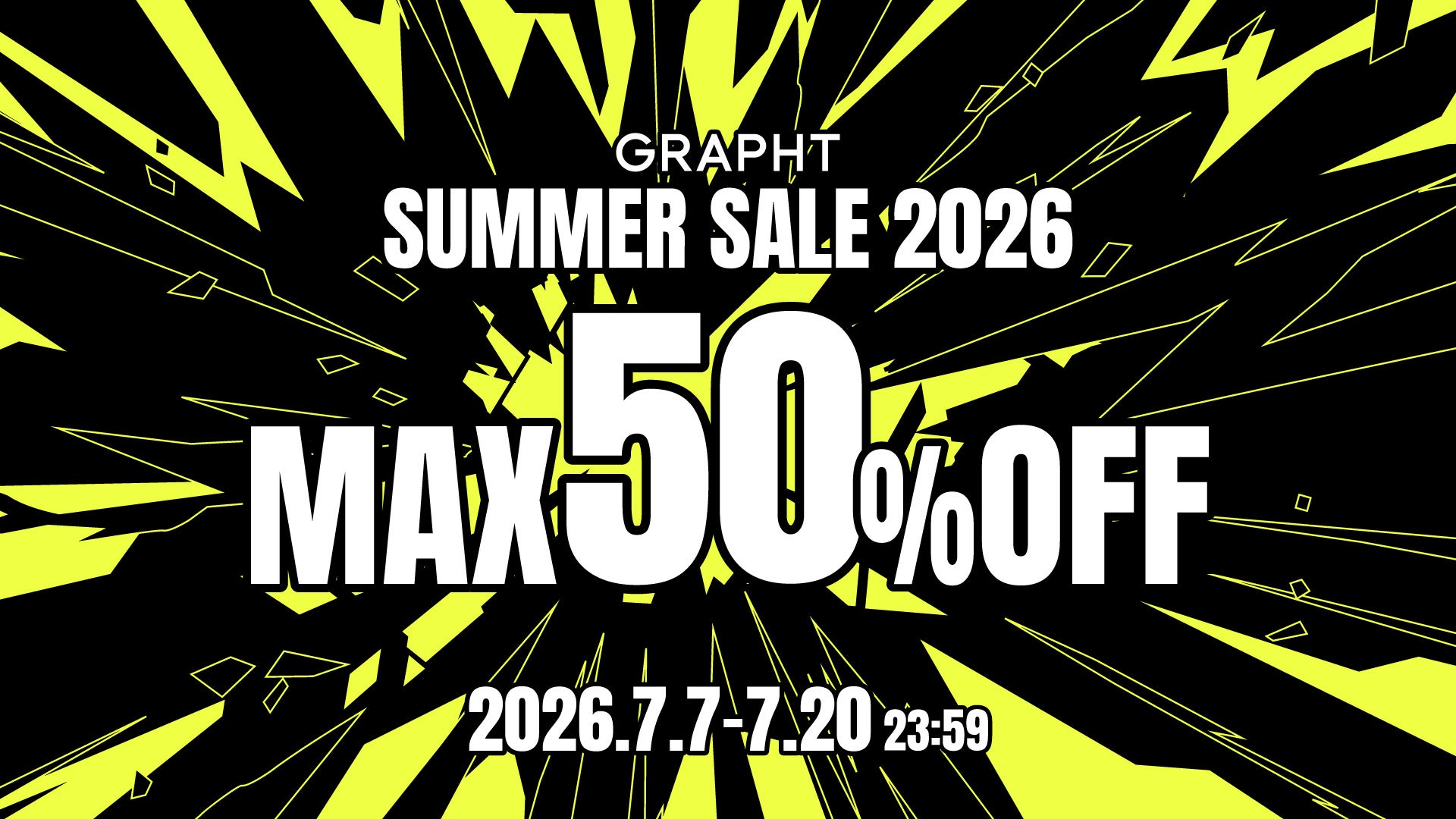 MSY、GRAPHT製品が最大50%オフとなるサマーセールを7月7日より開催 - 画像1